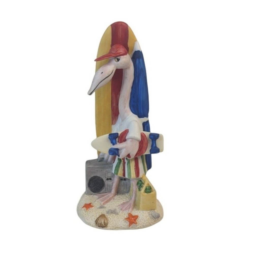 Vintage 1987 Aldon Accessories Hang Loose Beach Pelican Anthropomorphic Figurine